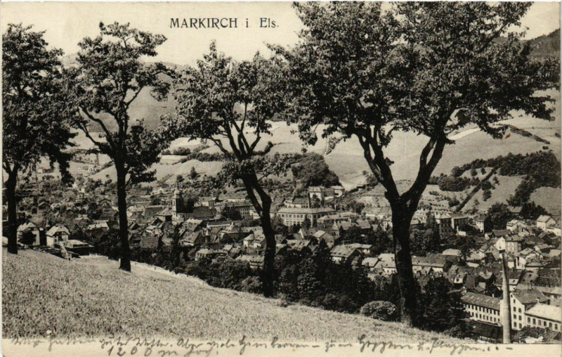 Carte postale ancienne Markirch - Sainte-Marie-aux-Mines - Panorama à Sainte-Marie-aux-Mines
