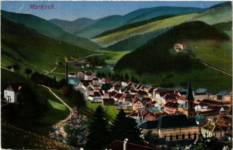 Carte postale ancienne Markirch - Sainte-Marie-aux-Mines - Panorama à Sainte-Marie-aux-Mines