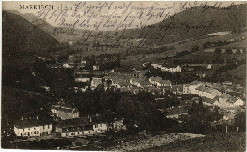 Carte postale ancienne Markirch - Sainte-Marie-aux-Mines - Panorama à Sainte-Marie-aux-Mines