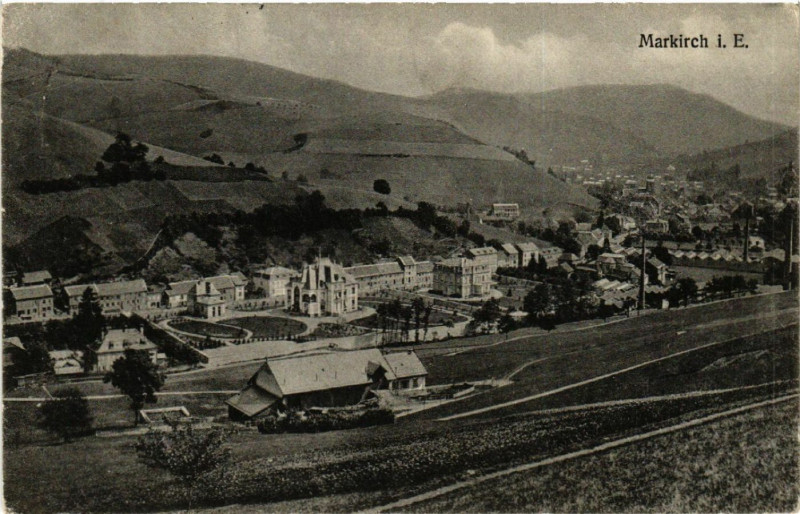 Carte postale ancienne Markirch - Sainte-Marie-aux-Mines - Panorama à Sainte-Marie-aux-Mines