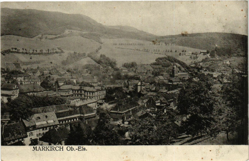 Carte postale ancienne Markirch - Sainte-Marie-aux-Mines - Panorama à Sainte-Marie-aux-Mines