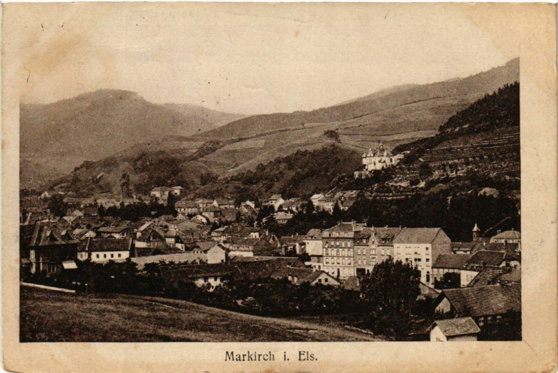 Carte postale ancienne Markirch - Sainte-Marie-aux-Mines - Panorama à Sainte-Marie-aux-Mines