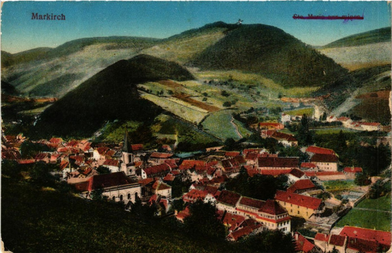 Carte postale ancienne Markirch - Sainte-Marie-aux-Mines - Panorama à Sainte-Marie-aux-Mines