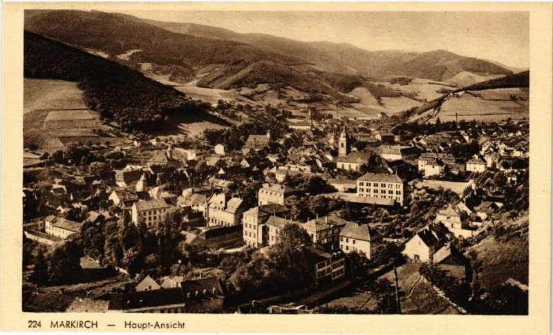 Carte postale ancienne Markirch - Sainte-Marie-aux-Mines - Haupt-Ansicht - Panorama à Sainte-Marie-aux-Mines