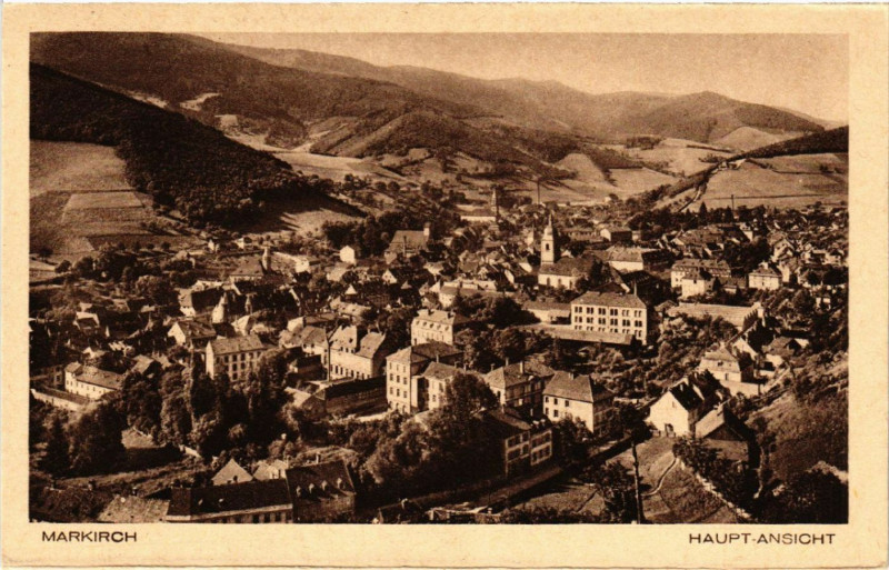 Carte postale ancienne Markirch - Sainte-Marie-aux-Mines - Haupt-Ansicht - Panorama à Sainte-Marie-aux-Mines