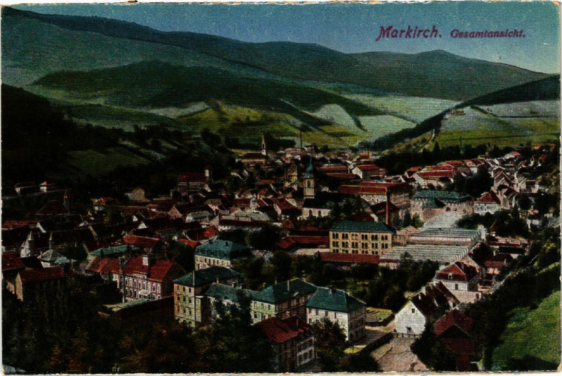 Carte postale ancienne Markirch - Sainte-Marie-aux-Mines - Gesamtansicht - Panorama à Sainte-Marie-aux-Mines