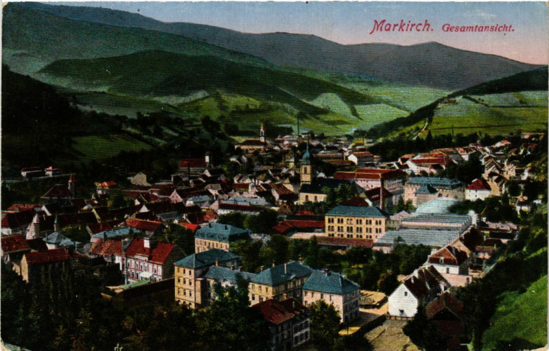Carte postale ancienne Markirch - Sainte-Marie-aux-Mines - Gesamtansicht - Panorama à Sainte-Marie-aux-Mines