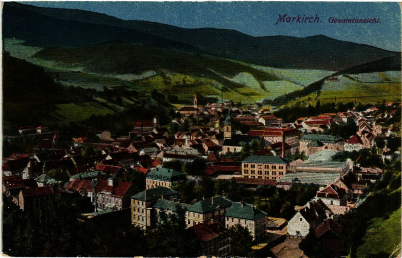 Carte postale ancienne Markirch - Sainte-Marie-aux-Mines - Gesamtansicht - Panorama à Sainte-Marie-aux-Mines