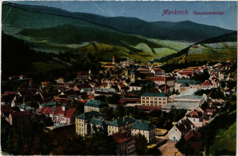 Carte postale ancienne Markirch - Sainte-Marie-aux-Mines - Gesamtansicht - Panorama à Sainte-Marie-aux-Mines