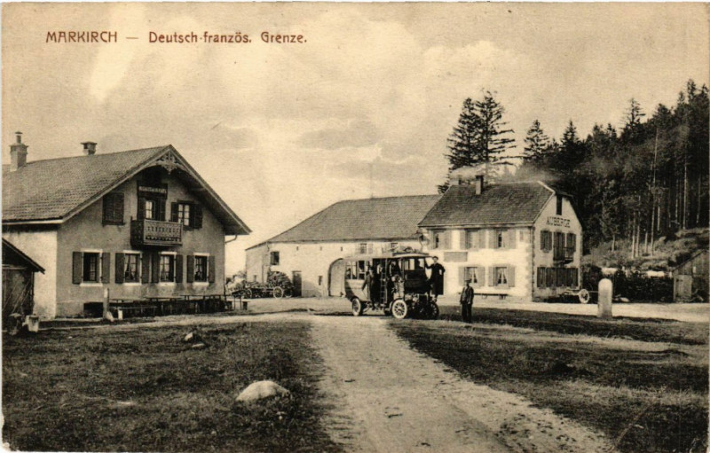 Carte postale ancienne Markirch - Sainte-Marie-aux-Mines - Deutsch-Franzos. Grenze à Sainte-Marie-aux-Mines