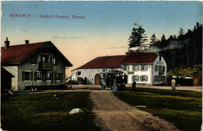 Carte postale ancienne Markirch - Sainte-Marie-aux-Mines - Deutsch-Franzos. Grenze à Sainte-Marie-aux-Mines
