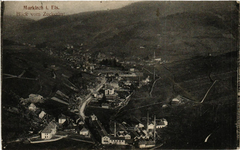 Carte postale ancienne Markirch - Sainte-Marie-aux-Mines - Blick vom Zuckerhut à Sainte-Marie-aux-Mines