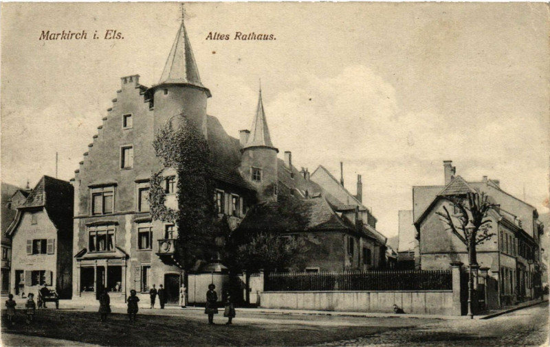 Carte postale ancienne Markirch - Sainte-Marie-aux-Mines - Altes Rathaus à Sainte-Marie-aux-Mines