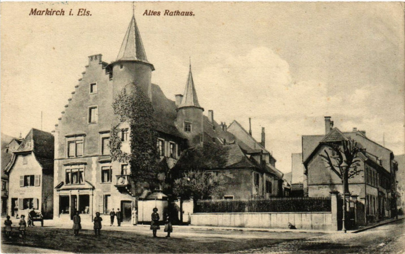 Carte postale ancienne Markirch - Sainte-Marie-aux-Mines - Altes Rathaus à Sainte-Marie-aux-Mines