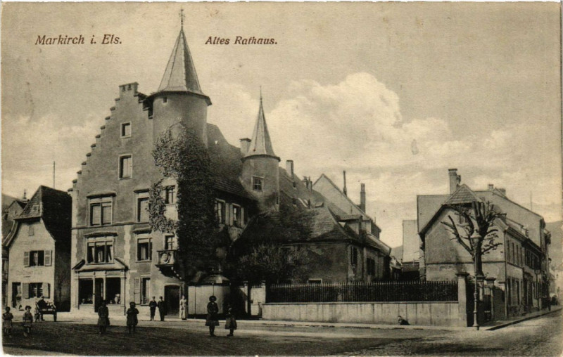 Carte postale ancienne Markirch - Sainte-Marie-aux-Mines - Altes Rathaus à Sainte-Marie-aux-Mines