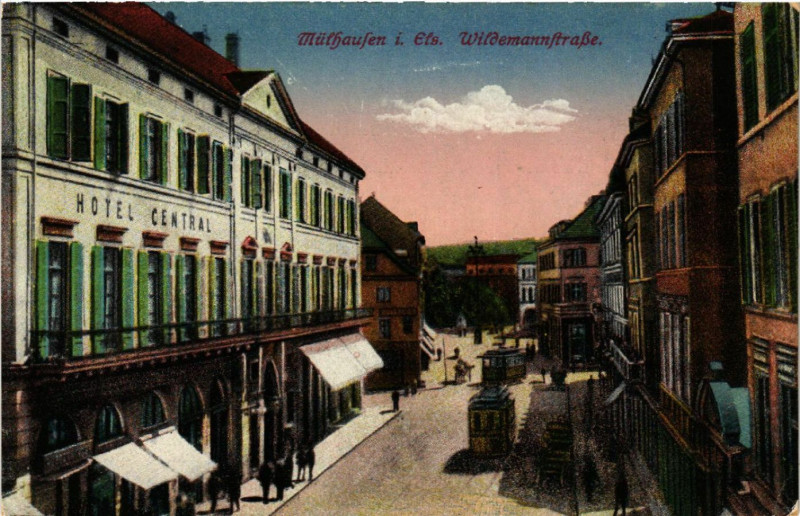Carte postale ancienne Mulhausen i. Els. - Mulhouse - Wildemannstrasse à Mulhouse