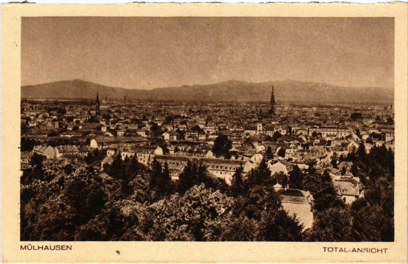 Carte postale ancienne Mulhausen - Mulhouse - Total-Ansicht - Vue générale à Mulhouse
