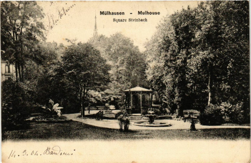 Carte postale ancienne Mulhausen - Mulhouse - Square Steinbach à Mulhouse