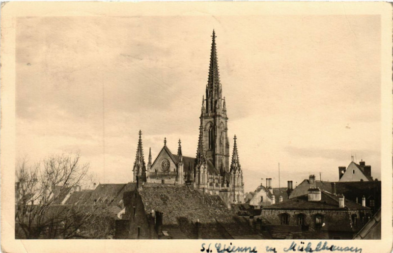 Carte postale ancienne Mulhausen - Mulhouse - Saint-Etienne à Mulhouse