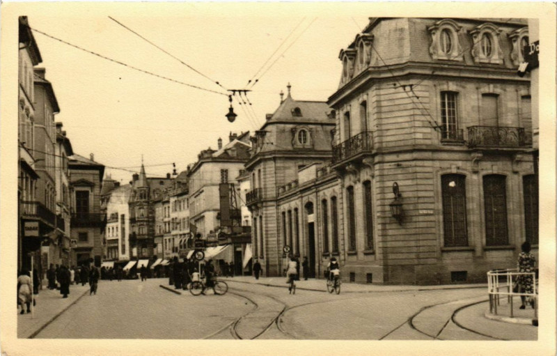 Carte postale ancienne Mulhausen - Mulhouse - Rue - Scene à Mulhouse