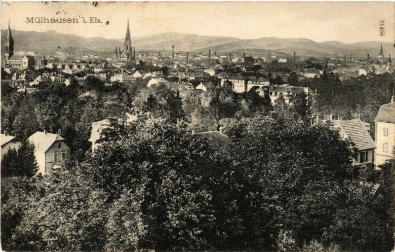 Carte postale ancienne Mulhausen - Mulhouse - Panorama à Mulhouse