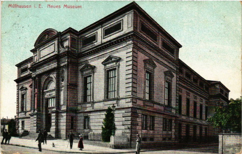 Carte postale ancienne Mulhausen - Mulhouse - Neues Museum à Mulhouse