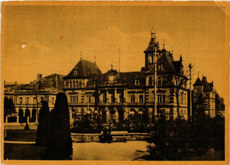 Carte postale ancienne Mulhausen - Mulhouse - La Poste - Post à Mulhouse