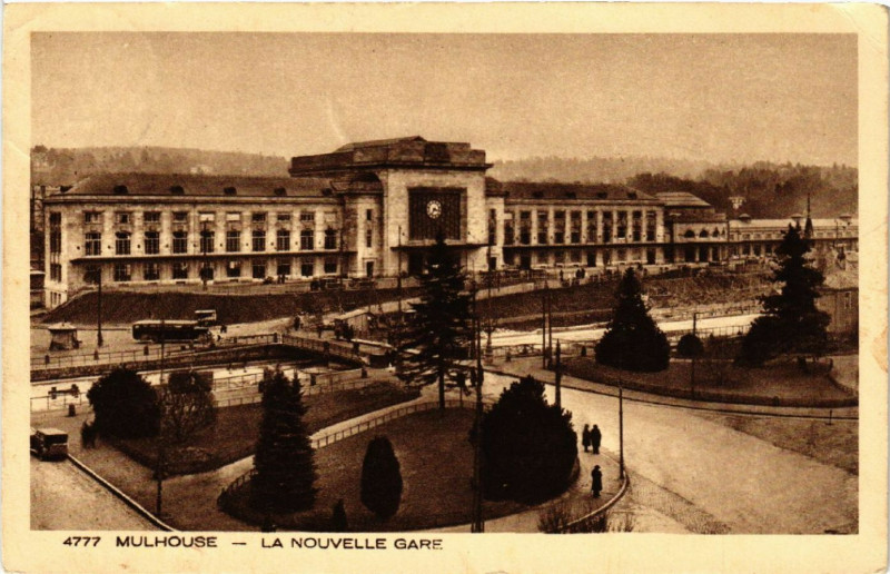 Carte postale ancienne Mulhausen - Mulhouse - La Nouvelle Gare - Bahnhof à Mulhouse
