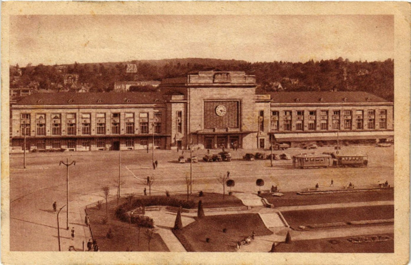 Carte postale ancienne Mulhausen - Mulhouse - La Gare - Bahnhof à Mulhouse
