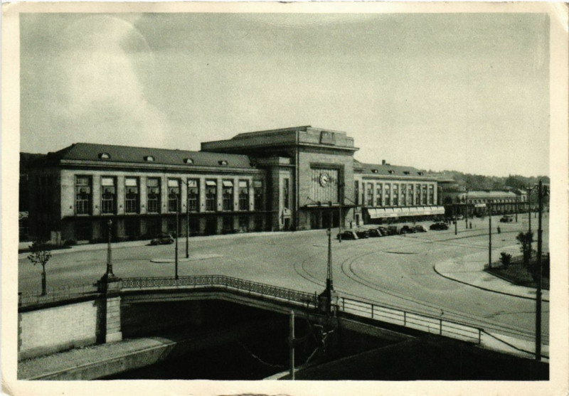 Carte postale ancienne Mulhausen - Mulhouse - La Gare - Bahnhof à Mulhouse
