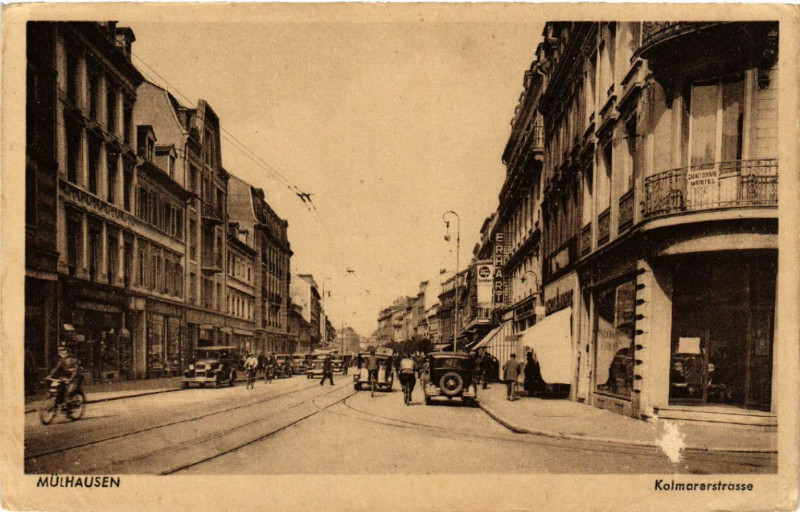 Carte postale ancienne Mulhausen - Mulhouse - KOLMARerstrasse à Mulhouse