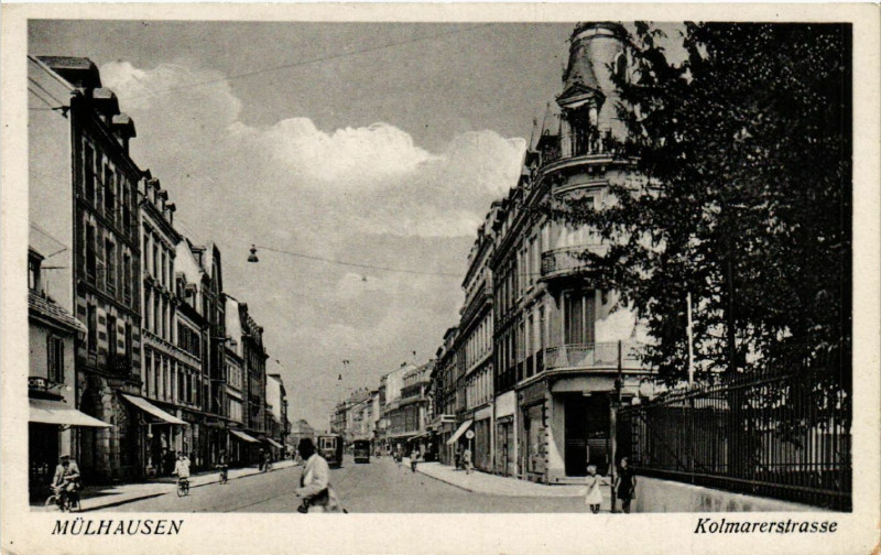 Carte postale ancienne Mulhausen - Mulhouse - KOLMARerstrasse à Mulhouse