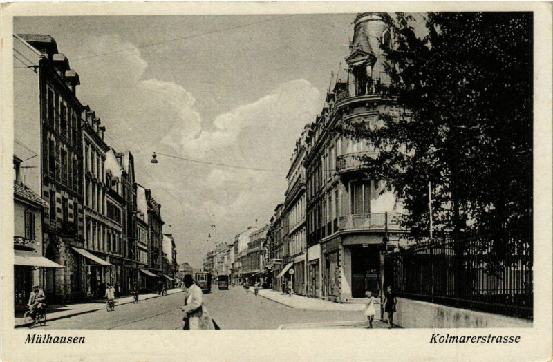 Carte postale ancienne Mulhausen - Mulhouse - KOLMARerstrasse à Mulhouse