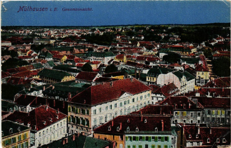 Carte postale ancienne Mulhausen - Mulhouse - Gesamtansicht - Panorama à Mulhouse