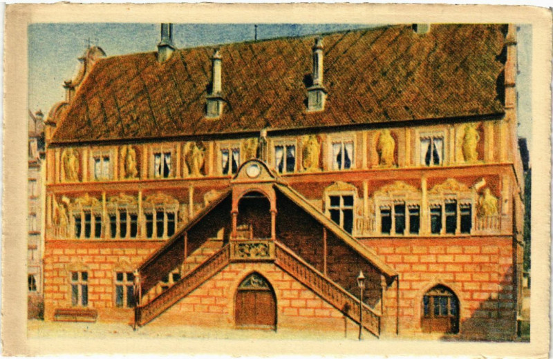 Carte postale ancienne Mulhausen - Mulhouse - Braun & Cie - Haut-Rhin - Hotel de Ville à Mulhouse