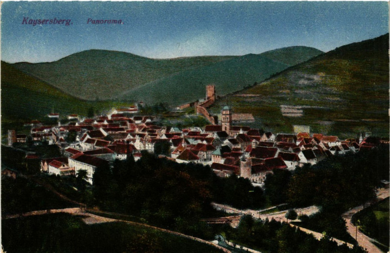 Carte postale ancienne Kaysersberg - Panorama