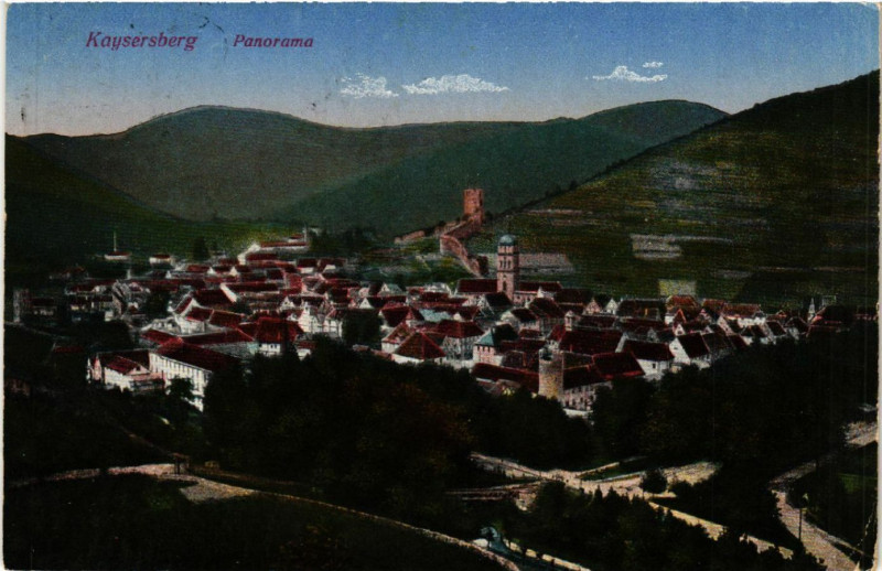 Carte postale ancienne Kaysersberg - Panorama