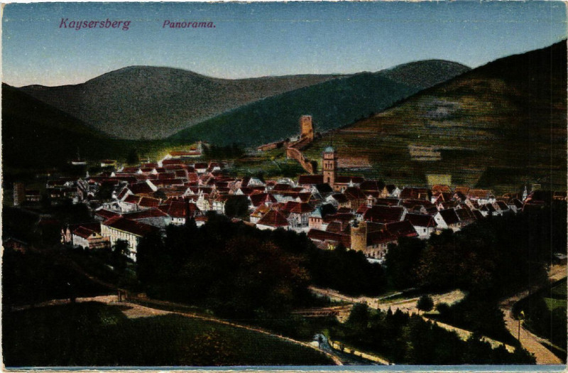 Carte postale ancienne Kaysersberg - Panorama
