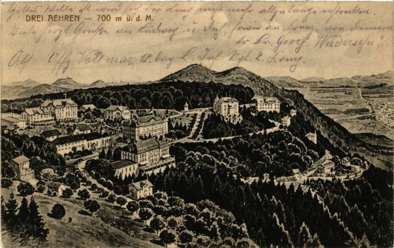 Carte postale ancienne Drei-Aehren - Trois-Epis - Vue - Panorama