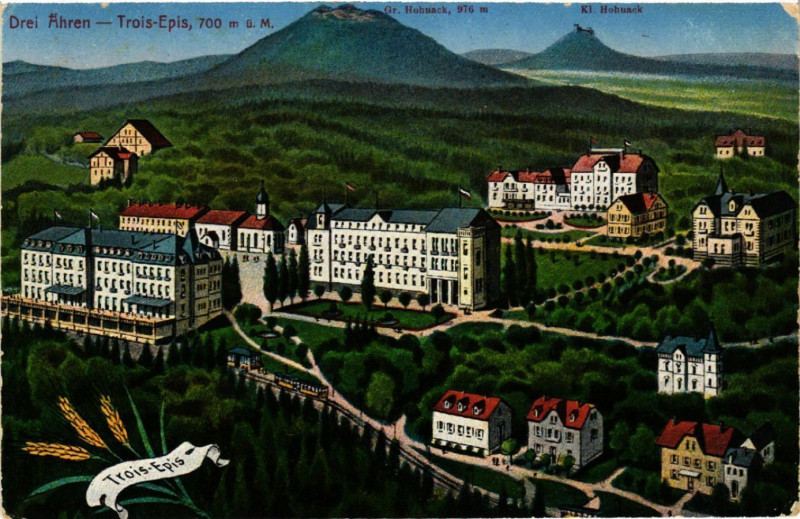 Carte postale ancienne Drei-Aehren - Trois-Epis - Vue - Panorama
