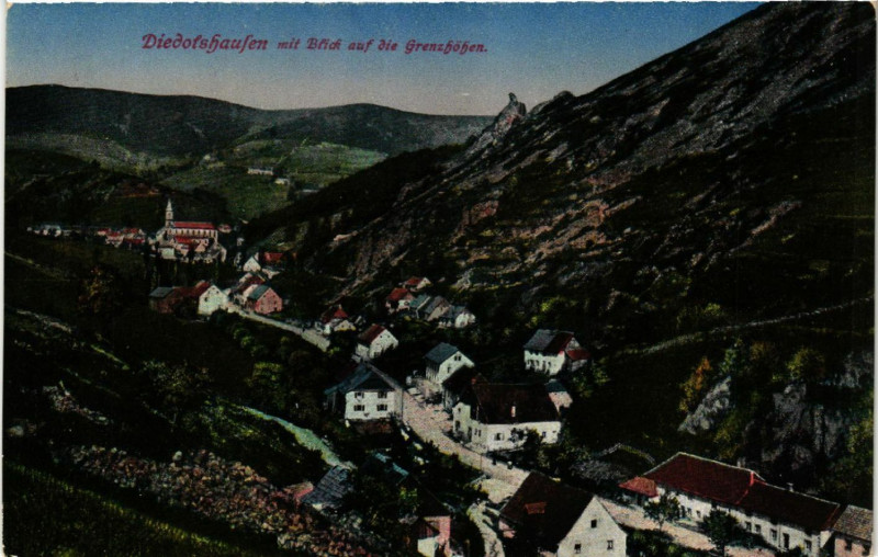 Carte postale ancienne Diedolshausen - Bonhomme - Blick auf die Grenzhohen