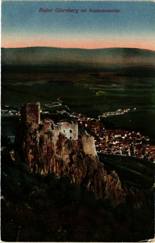Carte postale ancienne Ruine Giersberg b. Rappoltsweiler