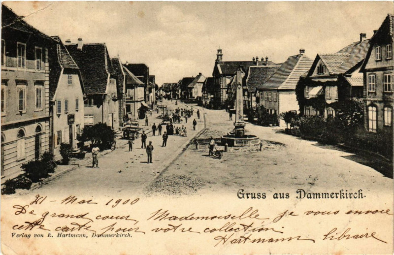 Carte postale ancienne Gruss aus Dammerkirch
