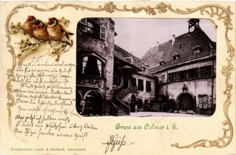 Carte postale ancienne Gruss aus Colmar i. E. à Colmar