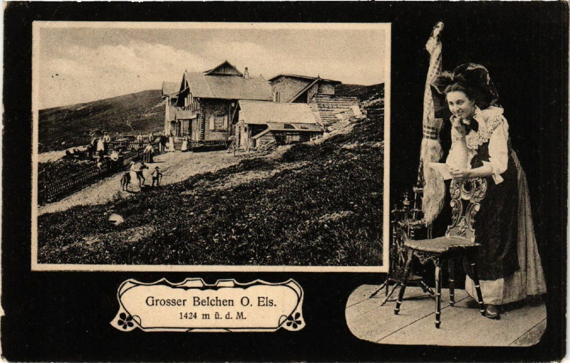 Carte postale ancienne Grosser Belchen O.-Els. 1424 m. u.d.M.