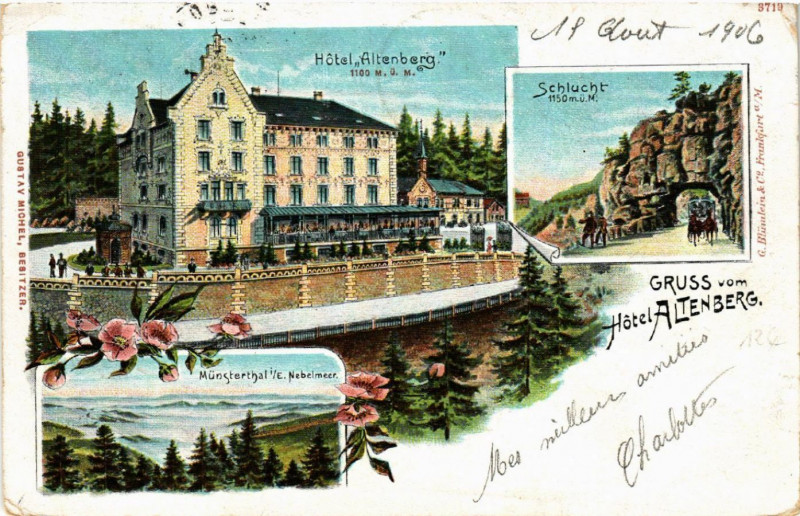 Carte postale ancienne Gruss vom Hotel Altenberg