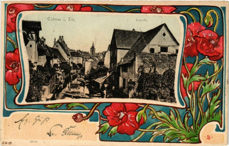 Carte postale ancienne Colmar i. Els. Lauch à Colmar
