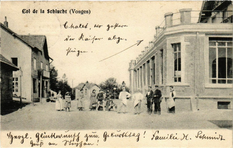 Carte postale ancienne Col de la Schlucht (Vosges)
