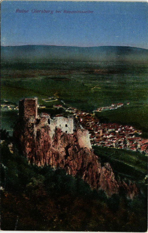 Carte postale ancienne Ruine Giersberg b. Rappolsweiler