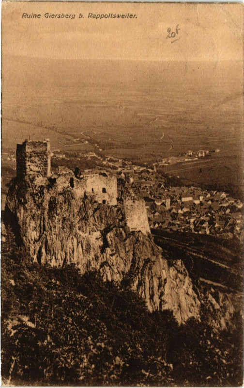 Carte postale ancienne Ruine Giersberg b. Rappoltsweiler
